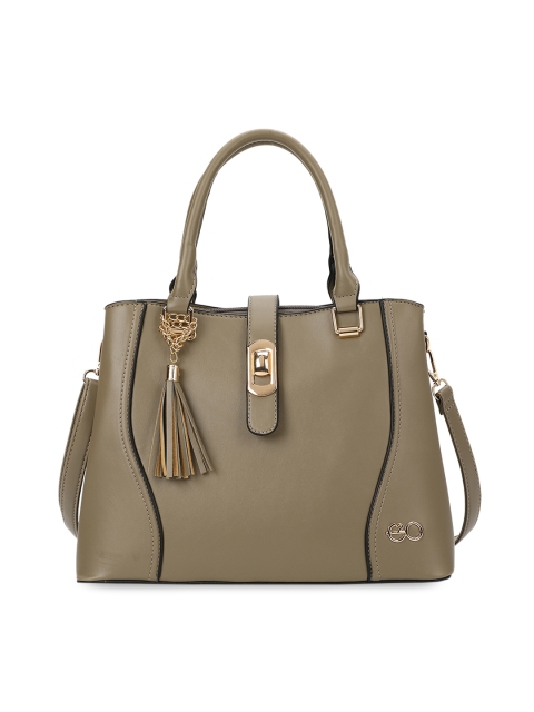 

E2O Olive Green Solid Handheld Bag