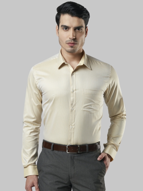 

Next Look Men Yellow Slim Fit Checked Party Shirt