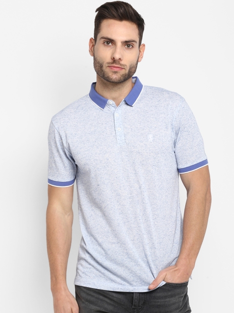 

Red Tape Men Blue Solid Polo Collar T-shirt