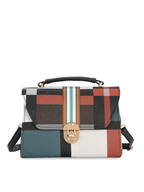 

E2O Orange & Blue Colourblocked Satchel