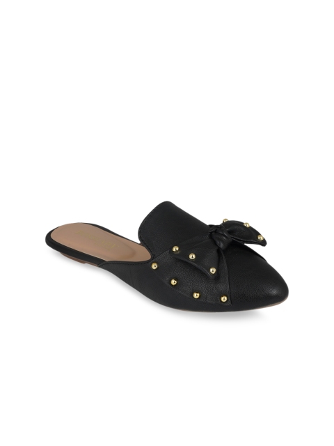 

SCENTRA Women Black Embellished Mules