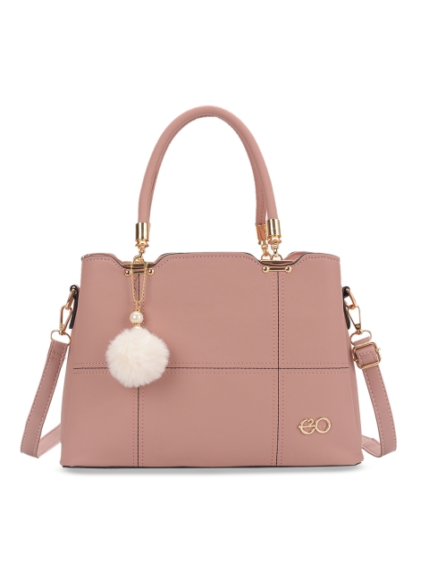 

E2O Pink Textured Shoulder Bag