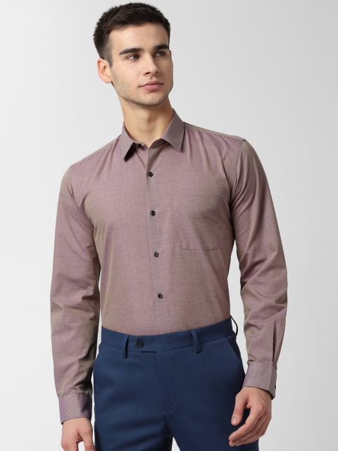 

Peter England Men Taupe Regular Fit Solid Formal Shirt