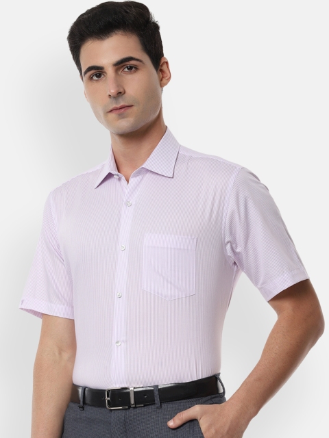 

Van Heusen Men Purple Regular Fit Striped Formal Shirt
