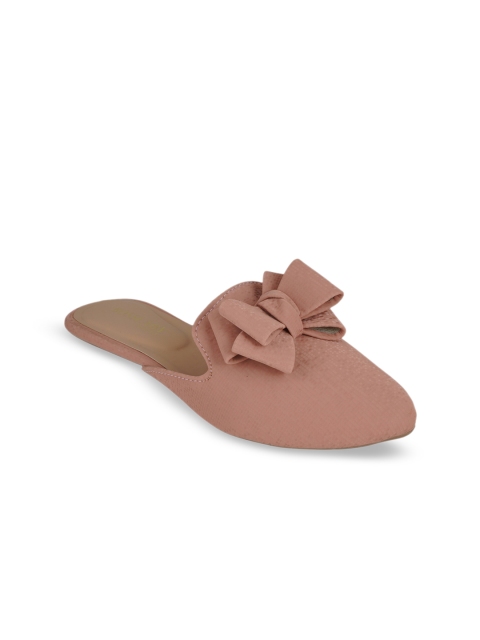 

SCENTRA Women Pink Solid Bow Mules