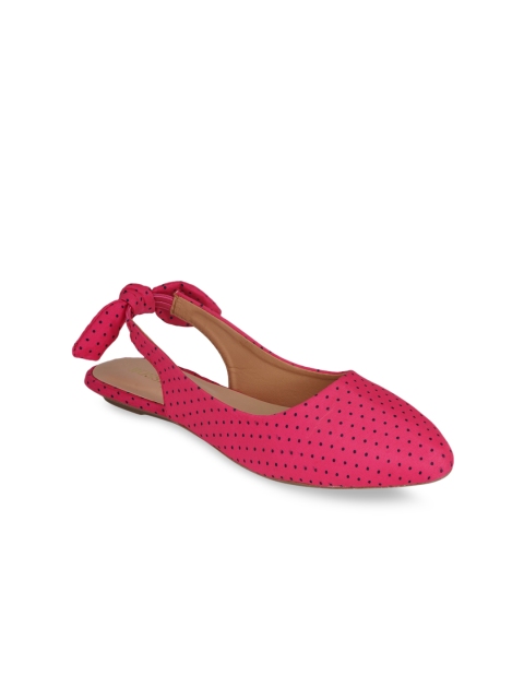 

SCENTRA Women Pink Printed Canvas Ballerinas
