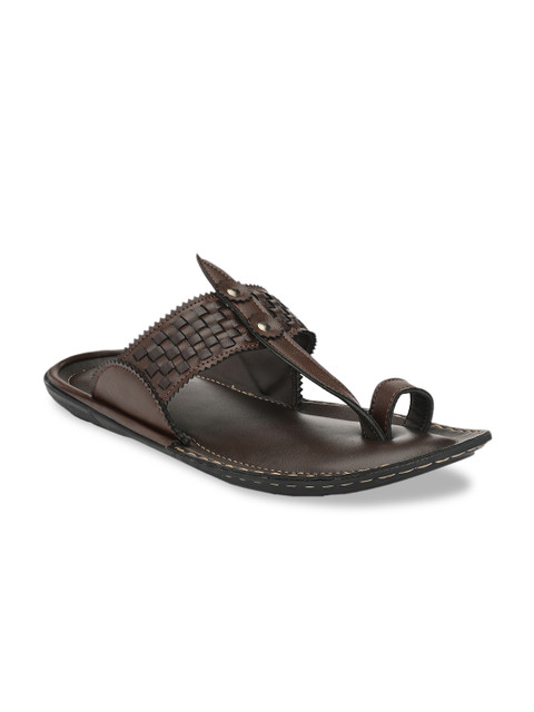 

SHENCES Men Brown Comfort Sandals