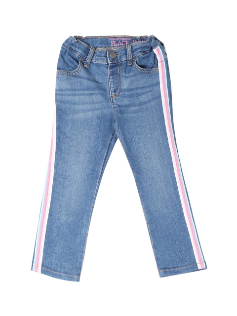 

The Childrens Place Girls Blue Super Skinny Fit Mid-Rise Clean Look Stretchable Jeans