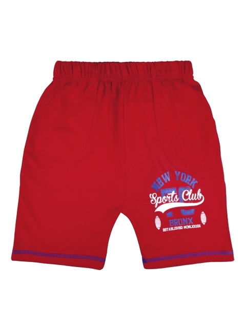 

SWEET ANGEL Girls Red Printed Regular Fit Regular Shorts