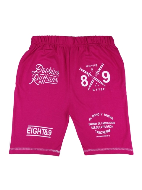 

SWEET ANGEL Girls Pink Printed Regular Fit Regular Shorts