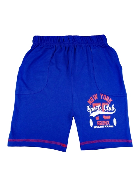 

SWEET ANGEL Girls Blue Printed Regular Fit Regular Shorts