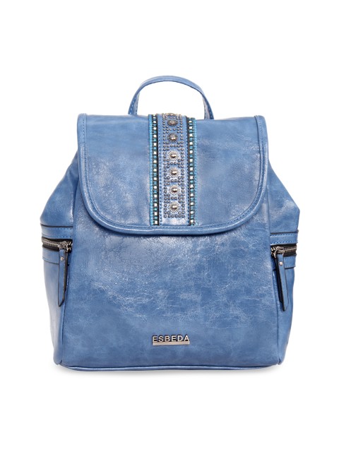 

ESBEDA Women Blue Solid Backpack
