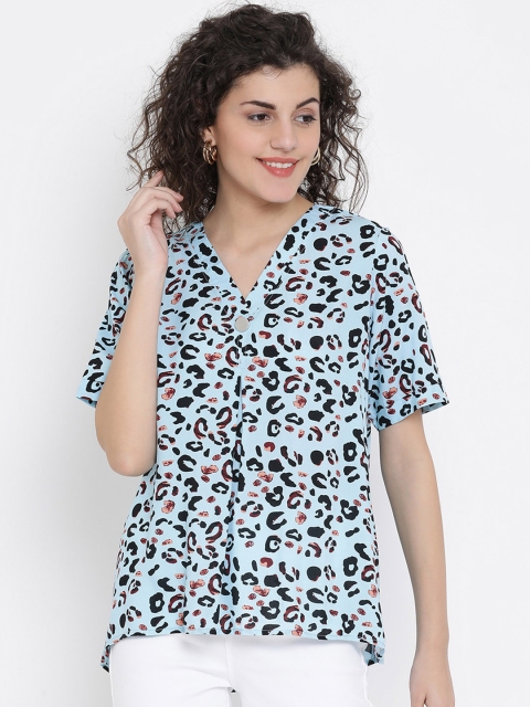 

Monte Carlo Women Blue Printed Top