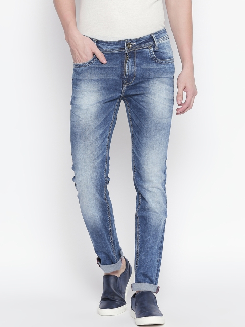 

Mufti Men Blue Regular Fit Mid-Rise Clean Look Stretchable Jeans