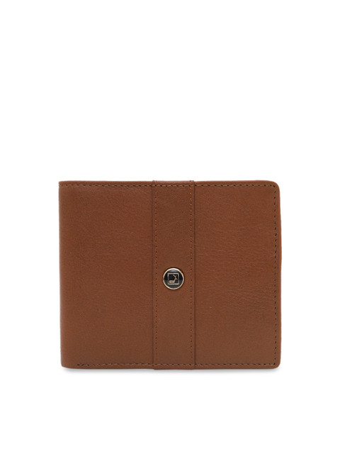 

Da Milano Men Brown Solid Leather Two Fold Wallet
