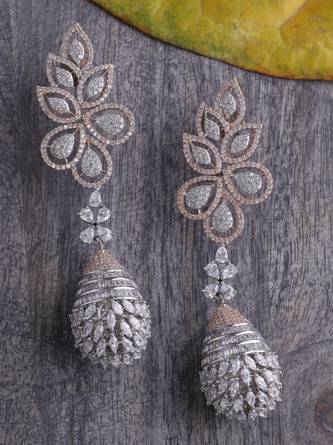 

Tistabene White & Rose Gold Plated Contemporary Drop Earrings