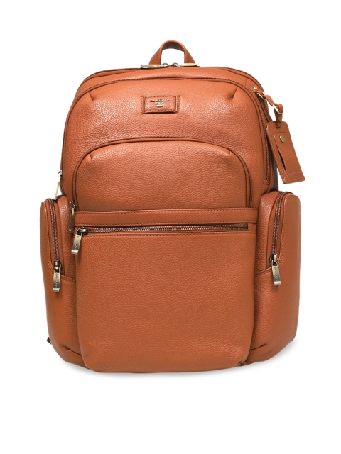 

Da Milano Unisex Brown Solid Backpack