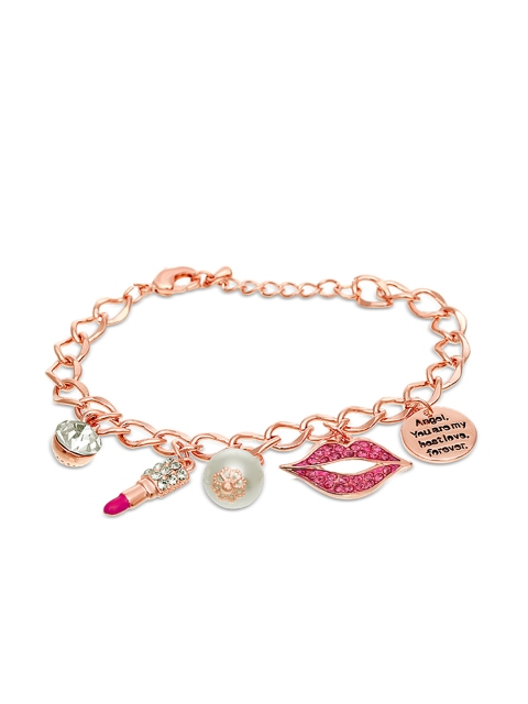

AQUASTREET Rose Gold-Plated Charm Bracelet