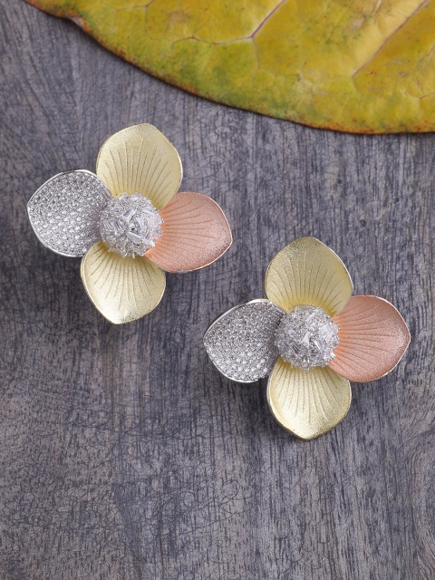 

Tistabene White & Rose Gold Plated Contemporary Drop Earrings