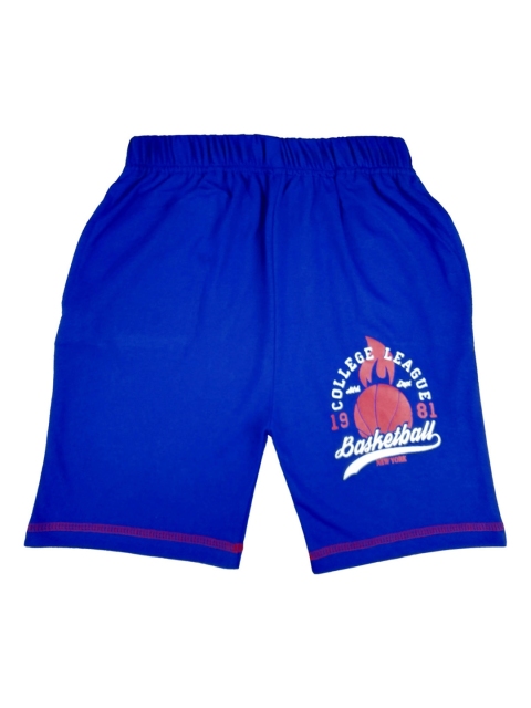 

SWEET ANGEL Girls Blue Printed Regular Fit Regular Shorts