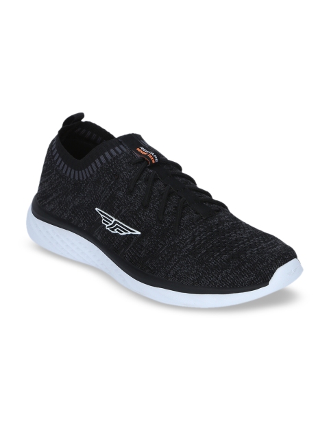 

Red Tape Men Black Textile Memory Foam Walking Shoes