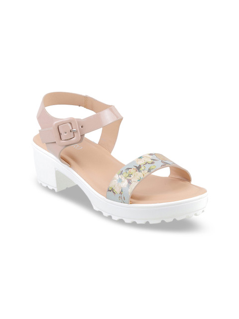 

Metro Girls Beige Printed Sandals
