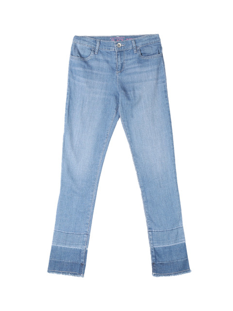 

The Childrens Place Girls Blue Super Skinny Fit Mid-Rise Clean Look Stretchable Jeans