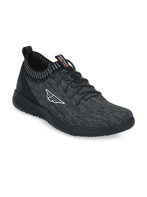 

Red Tape Men Black Textile Memory Foam Walking Shoes