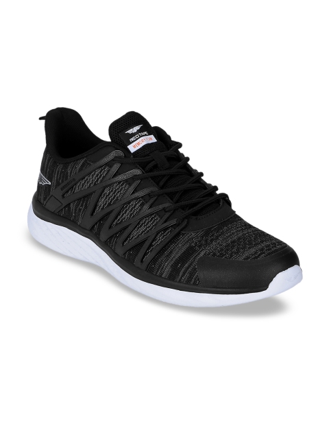 

Red Tape Men Black Textile Memory Foam Walking Shoes