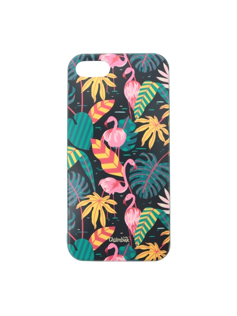 

Chumbak Teal Green & Pink Tropical Paradise iPhone 8 and SE Case Cover