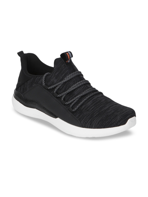 

Red Tape Men Black Textile Memory Foam Walking Shoes