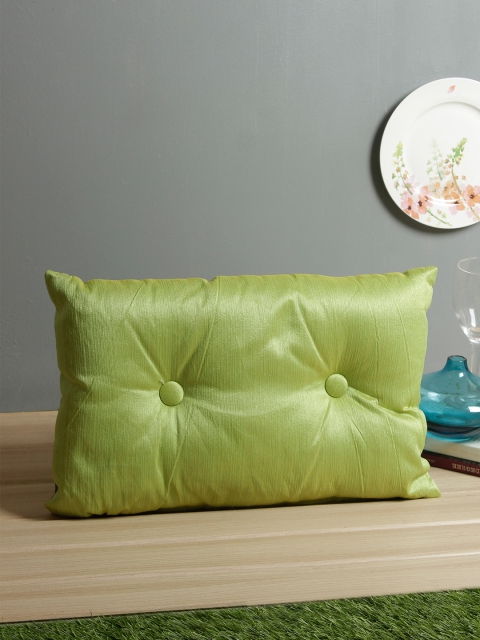 

Living Essence Unisex Green Solid Fiesta Filled Floor Cushion