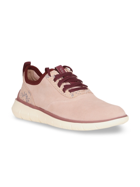 

Cole Haan Women Pink Generation Zerogrand Leather Sneakers