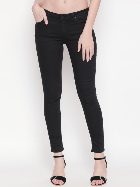 

SPYKAR Women Black Super Skinny Fit Low-Rise Clean Look Jeans