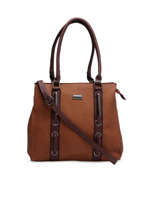 

Ladida Brown Solid Handheld Bag