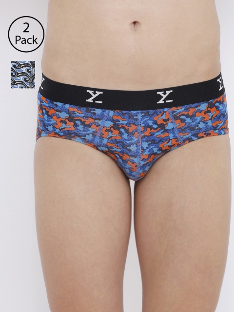 

XYXX Men IntelliSoft Antimicrobial Micro Modal Pack of 3 Ace Briefs XYBRF2PCKN354, Blue