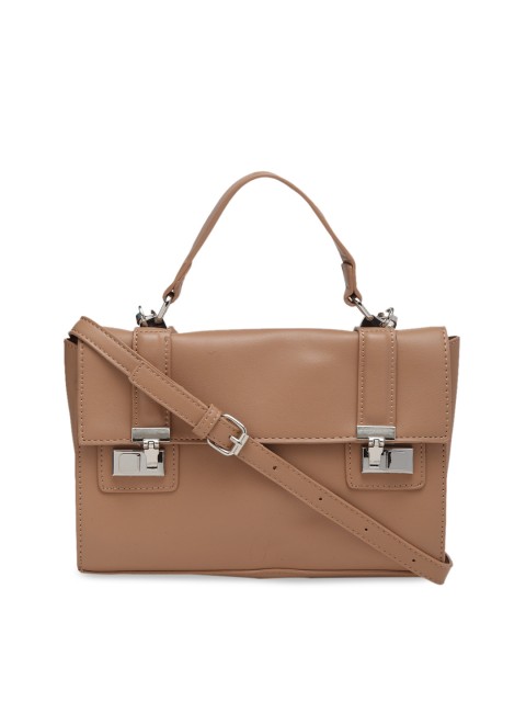 

Ladida Beige Solid Handheld Bag