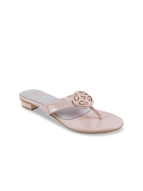 Metro Women Pink Solid Heels