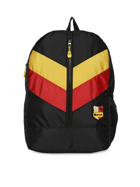 

Impulse Kids Black & Red Colourblocked Backpack