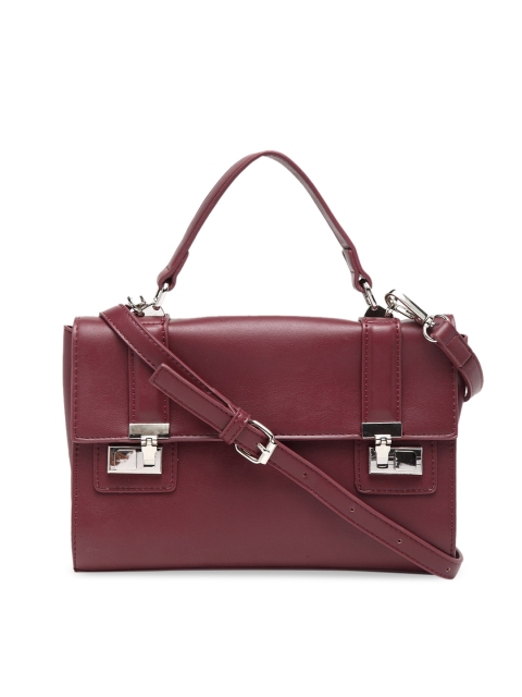 

Ladida Maroon Solid Sling Bag