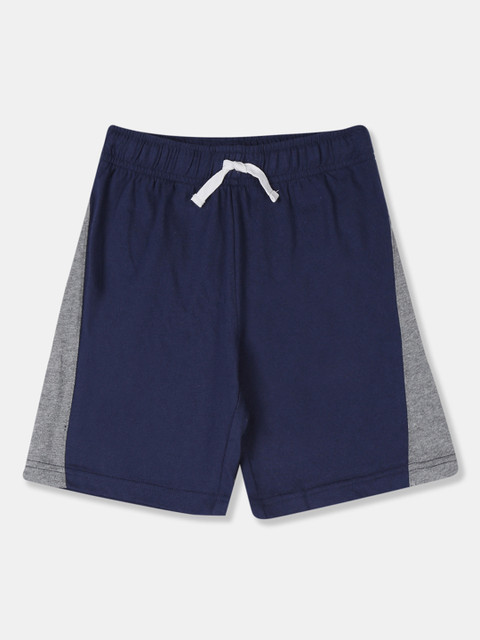 

The Childrens Place Boys Blue Solid Regular Fit Regular Shorts