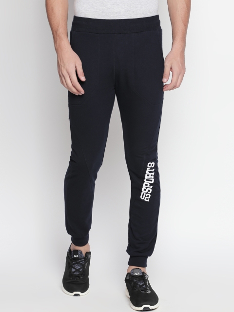 

FiTZ Men Navy Blue Solid Joggers