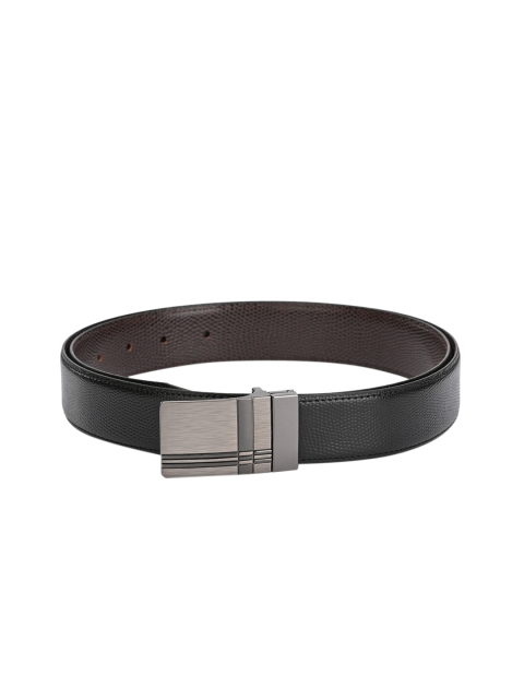 

Calvadoss Men Black & Brown Reversible Textured Belt