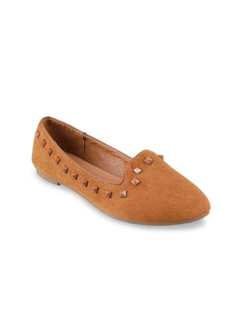 

Metro Women Tan Brown Solid Ballerinas
