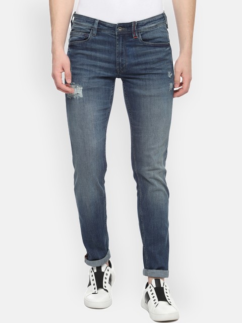 

Allen Solly Sport Men Blue Skinny Fit Mid-Rise Mildly Distressed Stretchable Jeans