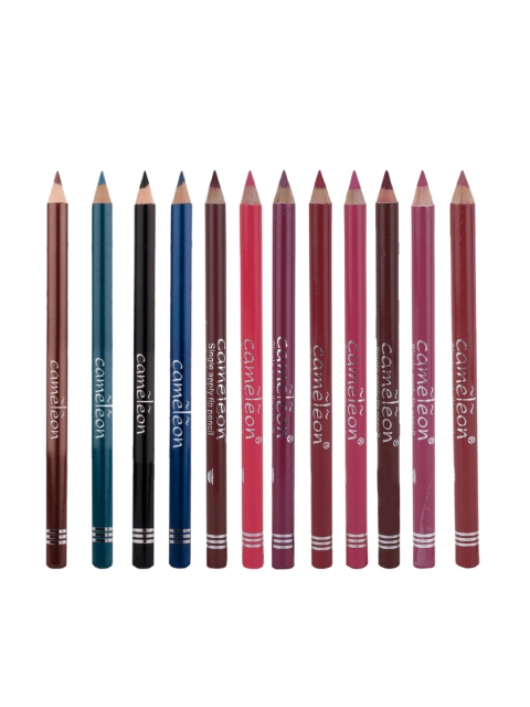 

Cameleon Set of 12 Single Apply Lip Liner Pencil, Multi