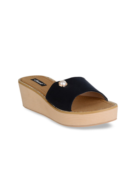

Sherrif Shoes Women Navy Blue Solid Heels