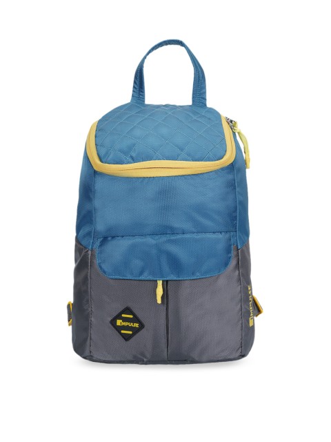 

Impulse Kids Blue & Grey Colourblocked Backpack 23L