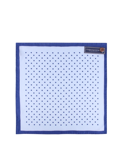 

PELUCHE Men Blue Printed Pocket Square
