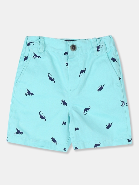 

The Childrens Place Boys Blue Printed Regular Fit Regular Shorts